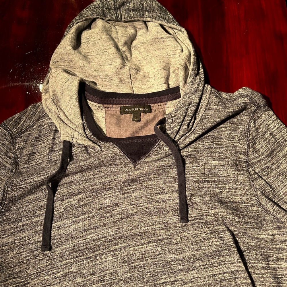 Mens banana republic long sleeve shirt hoodie Large